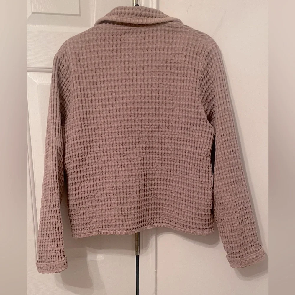 MOD O DOC dusty lavender waffle weave artsy jacket Size 3 ( M-L)